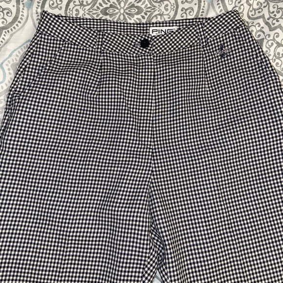Loose gingham pants - Picture 2 of 4